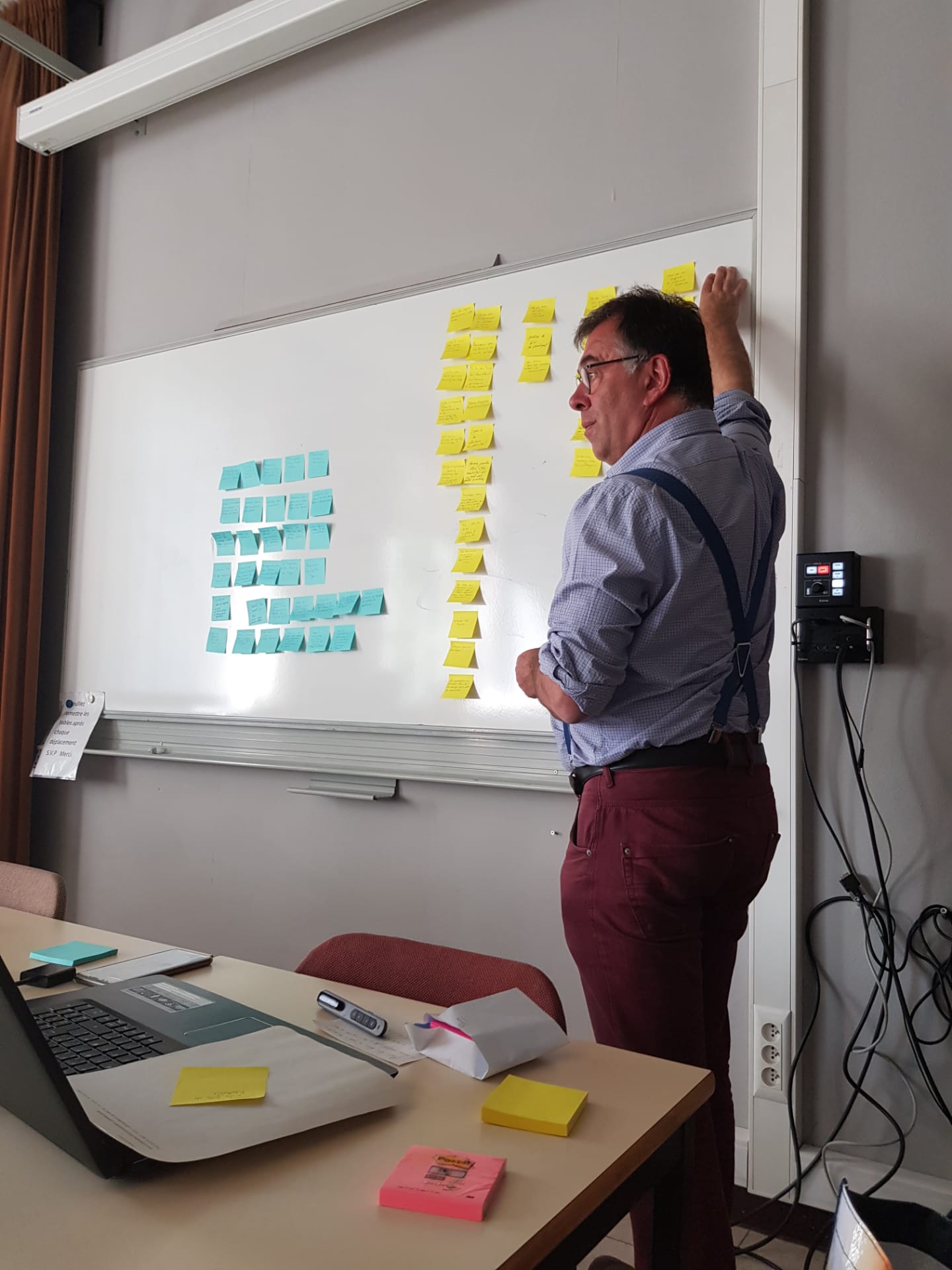 Laurent Drousie donnant un cours